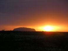 Sunset at Uluru - Ayers Rock
